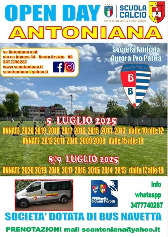 Campo estivo antoniana calcio